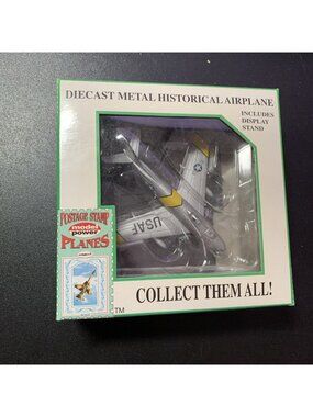 Model Power 5361-1 F-86 Sabre Jet 1:100 Diecast Postage Stamp Plane NIB Vtg
